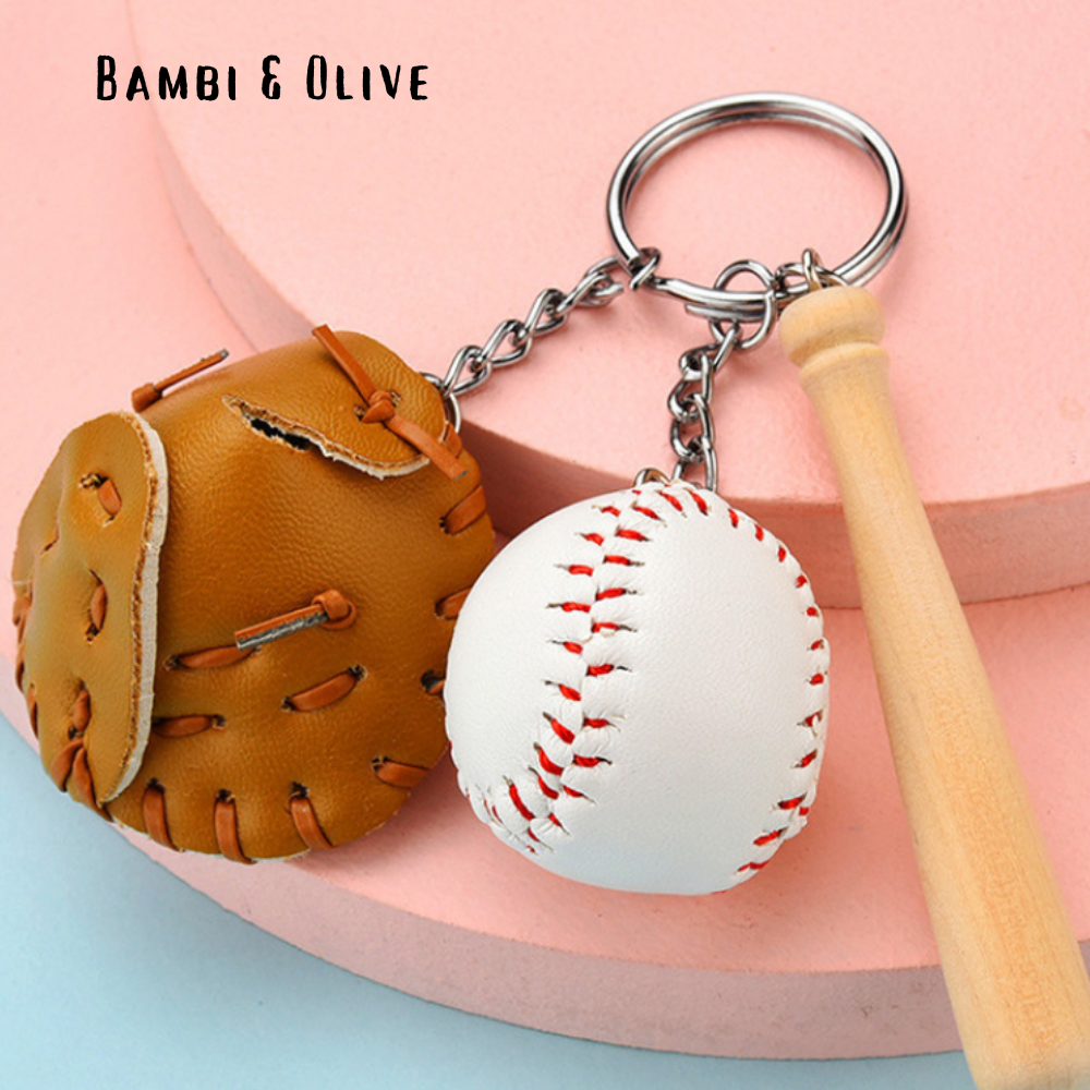 Baseball Personalised Keychain