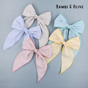 Plaid Statement Bow